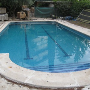 Instalación de piscinas – Antes
